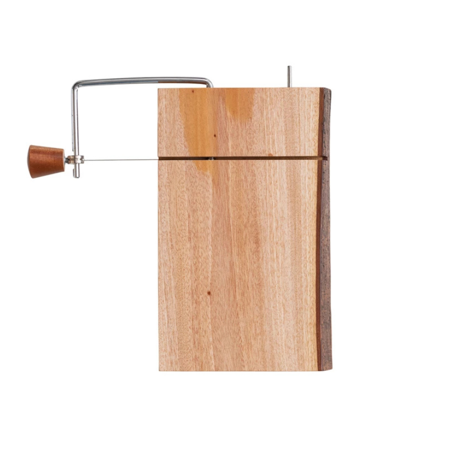 Mahogany Wood + Stainless Steel Cheese Slicer