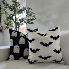 Load image into Gallery viewer, Hand Knit Ghost Pillow Cover
