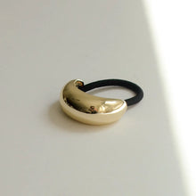 Load image into Gallery viewer, Narrow Crescent Metal Cuff Hair Tie | Gold
