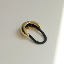 Load image into Gallery viewer, Narrow Crescent Metal Cuff Hair Tie | Gold
