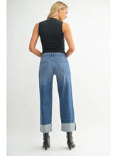 Load image into Gallery viewer, Scissor Cut Cuffed Wide Leg
