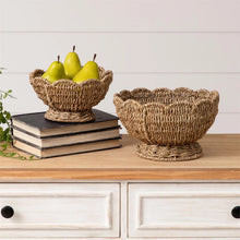 Load image into Gallery viewer, Scalloped Seagrass Bowls | 2 Sizes
