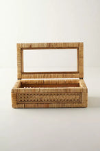 Load image into Gallery viewer, Woven Rattan + Wood Box | 2 Sizes
