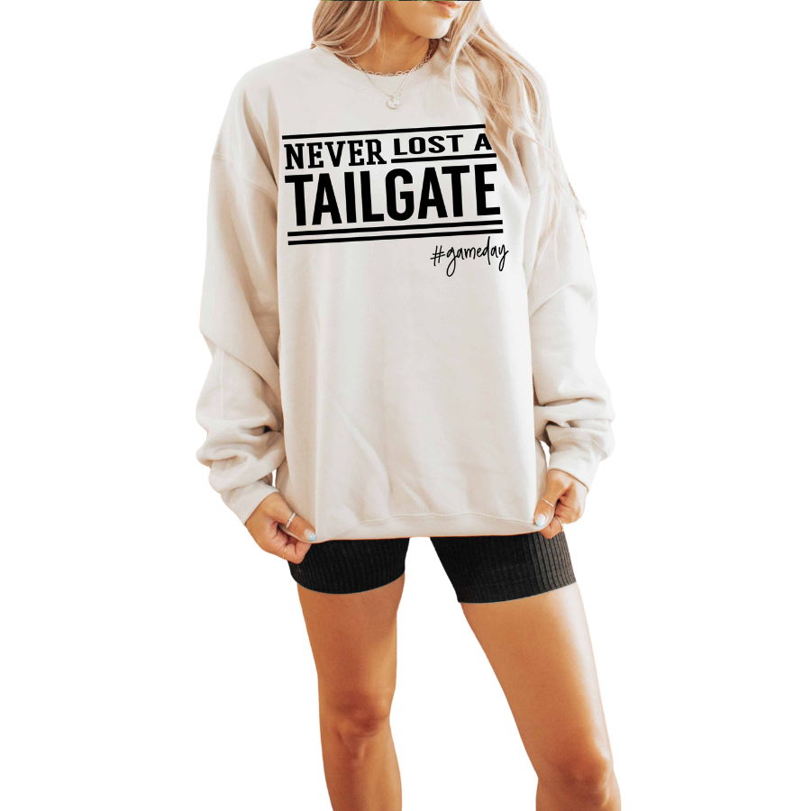 Never Lost a Tailgate Sweatshirt | Sand