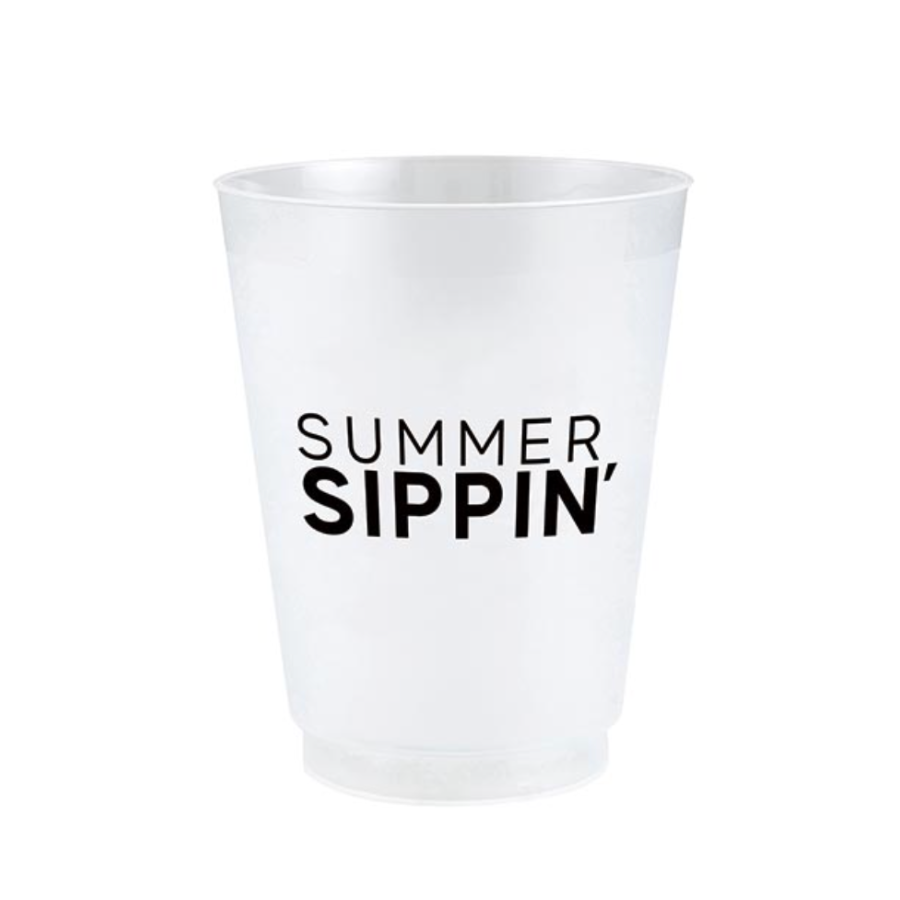 Reusable Cup Set | Summer Sippin' | 8 Pack