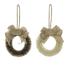 Load image into Gallery viewer, Sisal Wreath Ornament  | 2 Colors
