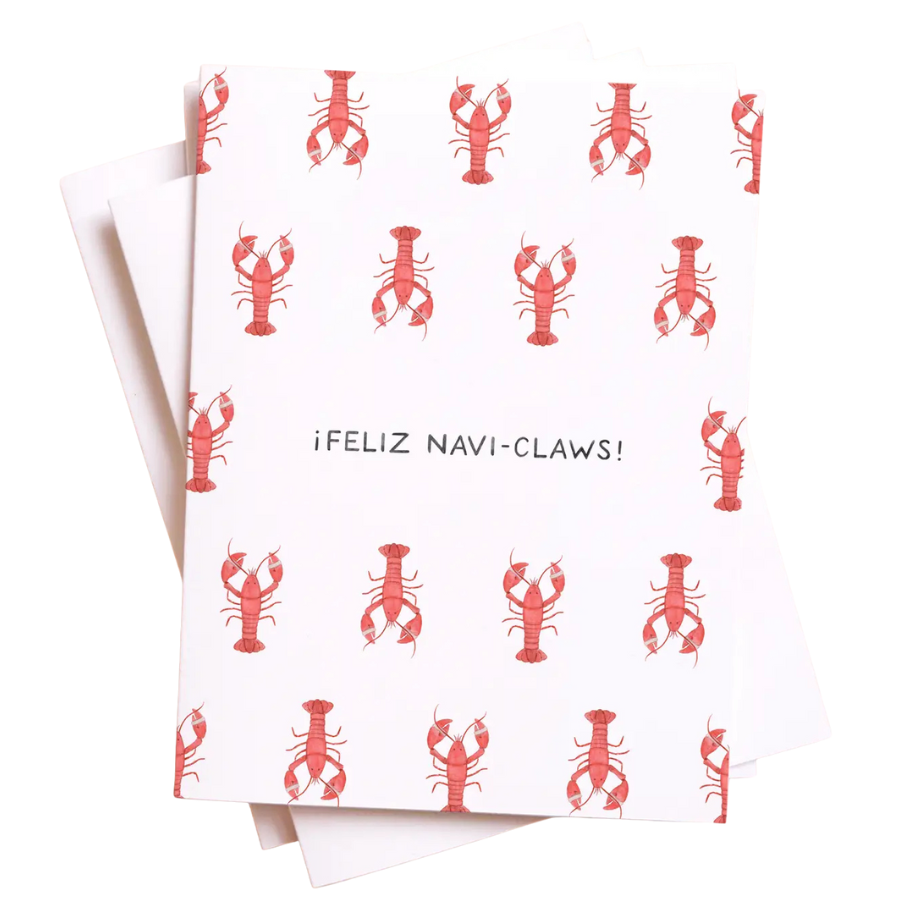 Feliz Navidad Lobsters Card