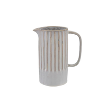 Load image into Gallery viewer, Stoneware Ribbed Pitcher
