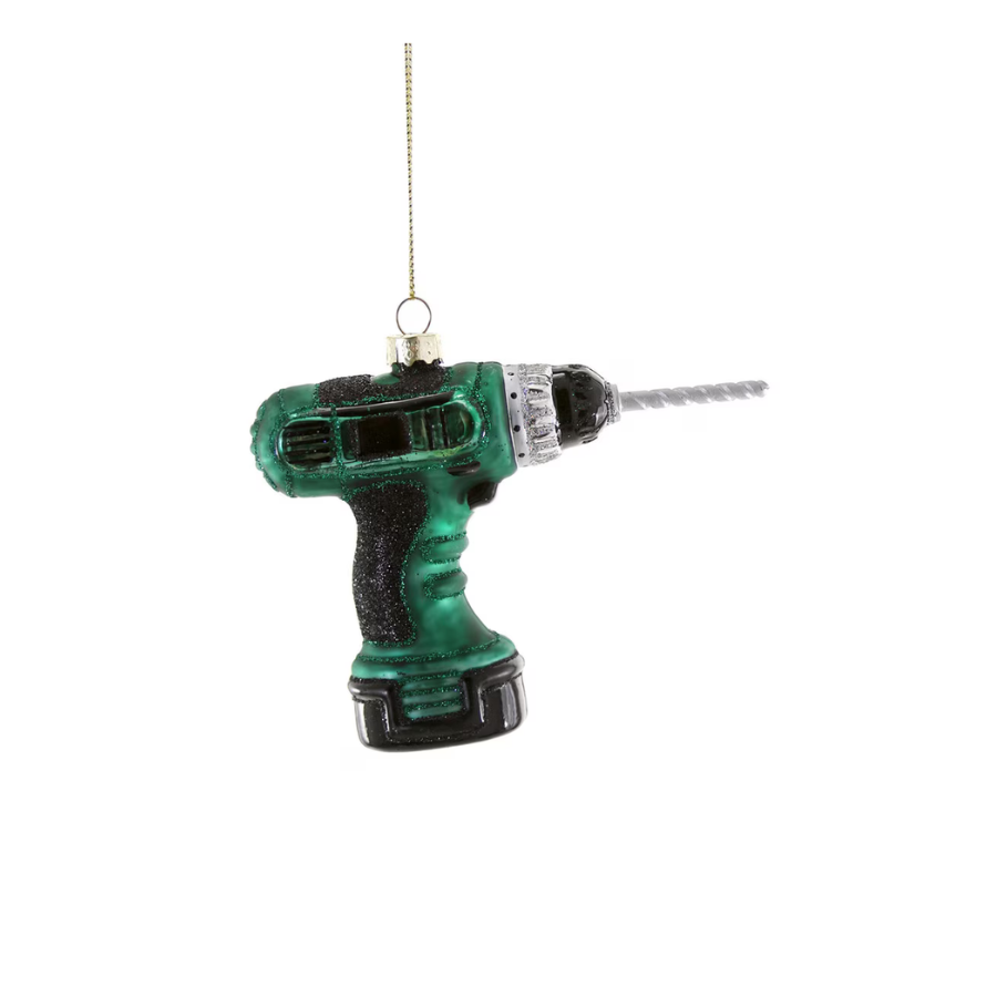 Green Cordless Drill Ornament
