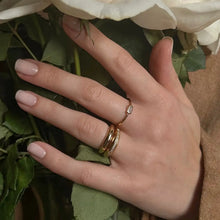 Load image into Gallery viewer, Evelyn Baguette Bezel Stacking Ring
