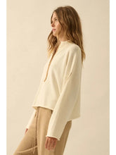 Load image into Gallery viewer, Textured Knit Half-Zip Sweater
