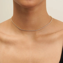 Load image into Gallery viewer, 18K Gold Tennis Choker
