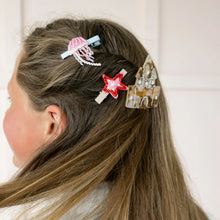 Load image into Gallery viewer, Seaside Jellyfish &amp; Starfish Clip Set

