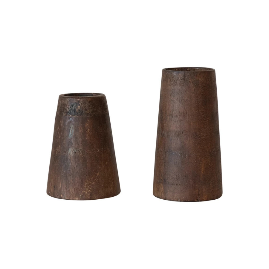 Found Wood Vases | 2 Sizes