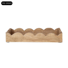 Load image into Gallery viewer, Natural Mango Wood Scalloped Tray
