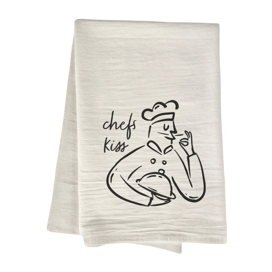 Cotton Tea Towel | Chef's Kiss