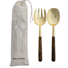Load image into Gallery viewer, Resin Handle Sald Servers | Set of 2
