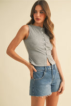 Load image into Gallery viewer, Elevated Ribbed Top | Grey

