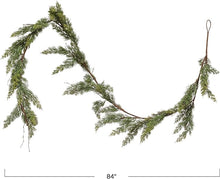 Load image into Gallery viewer, 84&quot;Faux Cedar Garland
