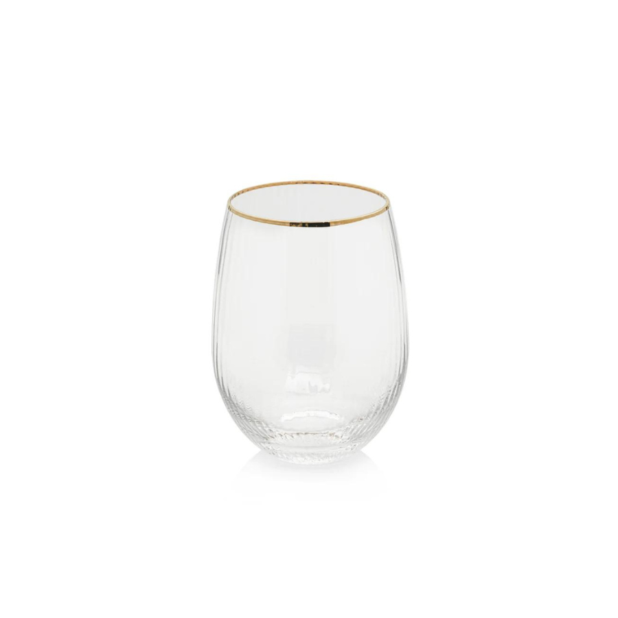 Gold Rim All Purpose Glass