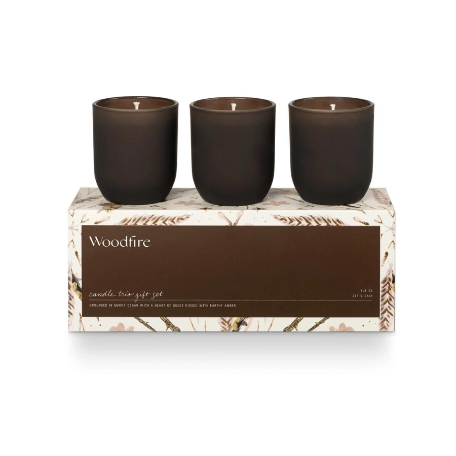 Candle Trio Gift Set | Woodfire