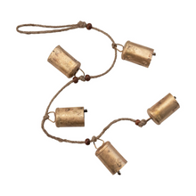 Load image into Gallery viewer, Antique Brass Metal Bells
