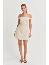 Load image into Gallery viewer, Off Shoulder Mini Dress | Oatmeal
