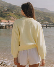 Load image into Gallery viewer, Round Neck Cardigan | Butter Yellow
