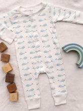 Load image into Gallery viewer, Whale Print Baby Romper
