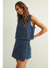 Load image into Gallery viewer, Pinstripe Denim Top

