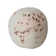 Load image into Gallery viewer, Fabric Printed Globe Shaped Pillow
