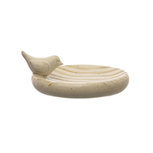 Load image into Gallery viewer, Stoneware Dish w/ Bird
