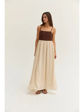 Load image into Gallery viewer, Jane Basket Weave Mixed Media Maxi Dress
