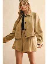 Load image into Gallery viewer, Pleated Suede Set | Shorts
