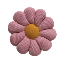 Load image into Gallery viewer, 14" Knit Flower Pillow
