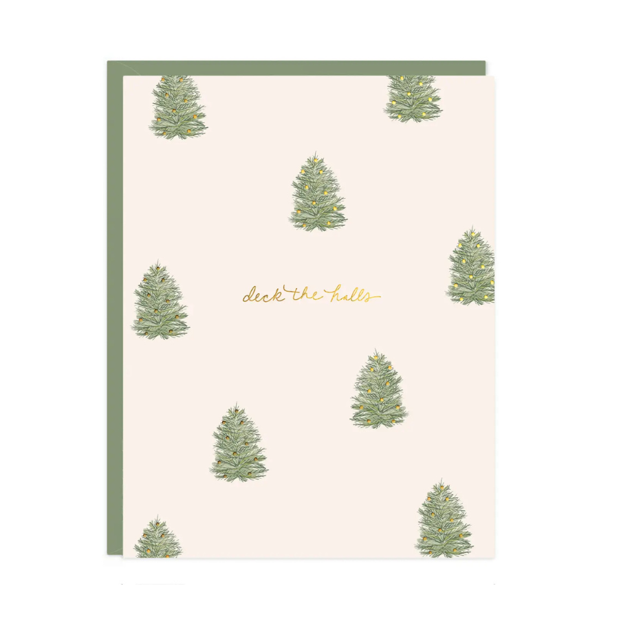 Deck the Halls Trees Card