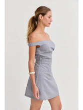 Load image into Gallery viewer, Off Shoulder Mini Dress | Light Blue
