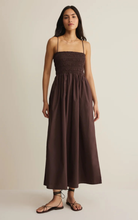 Load image into Gallery viewer, Cornelia Poplin Maxi Dress | Chocolate Cherry
