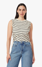 Load image into Gallery viewer, The Luna Cinched Cotton Top | Stripe
