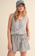 Load image into Gallery viewer, Striped Cotton Romper
