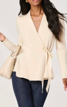 Load image into Gallery viewer, ASTR | Dayna Wrap Sweater Top
