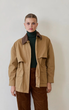 Load image into Gallery viewer, Lennon Drawstring Waist Barn Jacket
