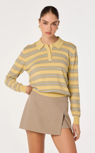 Load image into Gallery viewer, Dora Striped Polo Sweater
