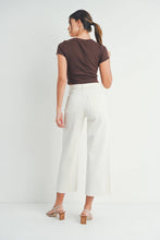 Load image into Gallery viewer, Scissor Cut Wide Leg Denim | Almond
