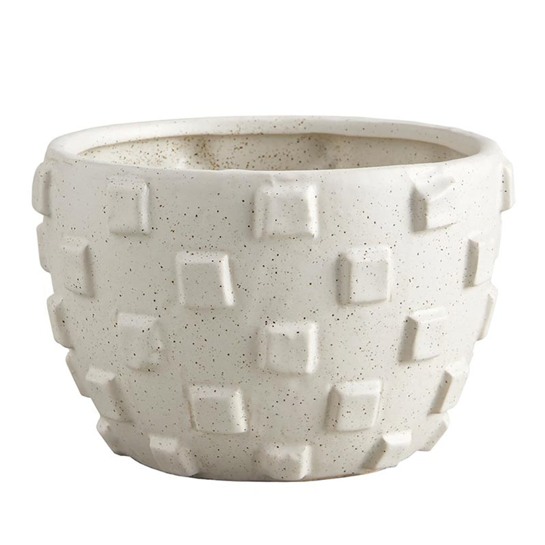 Wide Square Texture Pot | 2 Sizes