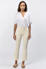 Jeanne Mid Rise Crop Flare | Wheat