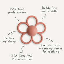 Load image into Gallery viewer, Daisy Rattle Teether | Dusty Rose
