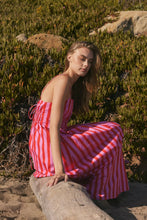 Load image into Gallery viewer, Stripe Sleeveless Maxi Dress | Red Pink

