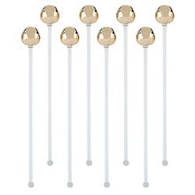 Load image into Gallery viewer, Jingle Bell Stir Sticks | Gold | Set of 8
