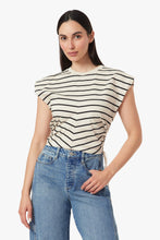 Load image into Gallery viewer, The Luna Cinched Cotton Top | Stripe
